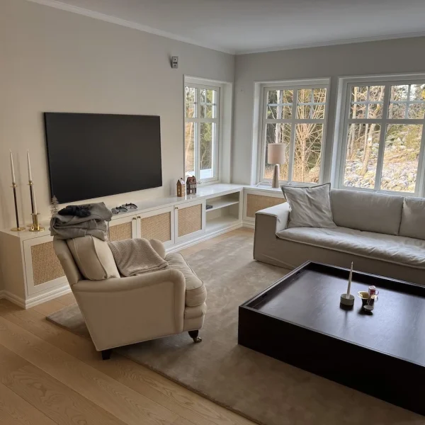 Walk i closet hemma hos en kund efter en totalrenovering i stockholm